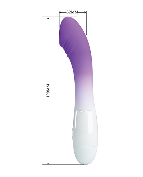 Pretty Love Elemental G-Spot Realistic Vibrator - Purple Ombre - Image 3