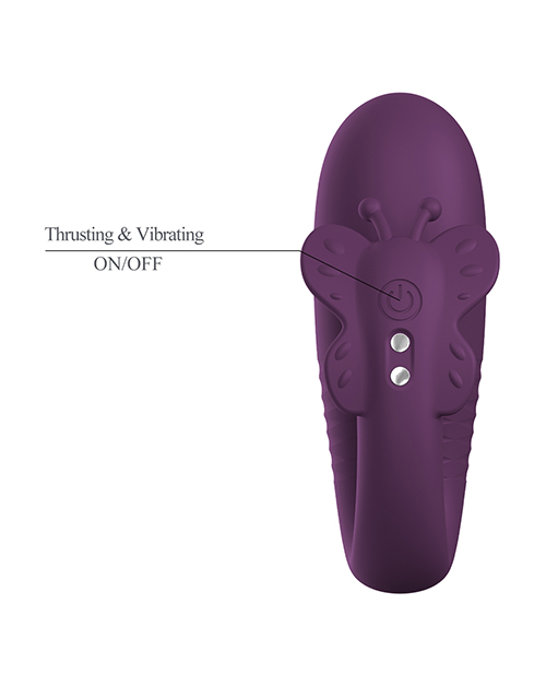 Pretty Love Klay App-Enabled Thrusting Hands-Free Vibrator - Purple - Image 3