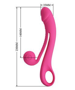 Alternative view of Pretty Love Romance Beau Snail Rabbit - Hot Pink