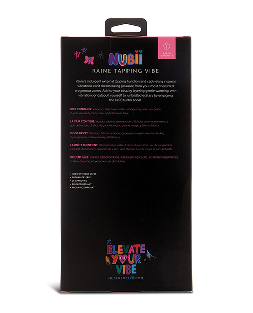 Nu Sensuelle Raine Nubii Tapping Vibe w/Turbo Boost & Warming - Purple - Image 2