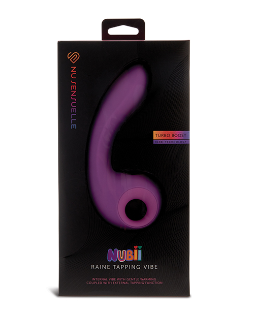 Nu Sensuelle Raine Nubii Tapping Vibe w/Turbo Boost & Warming - Purple - Image 5