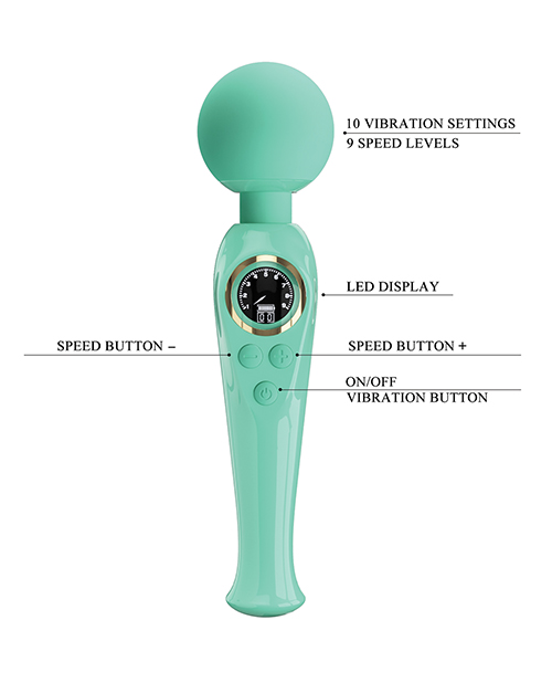 Pretty Love Skylar LED Digital Display Wand - Turquoise - Image 3