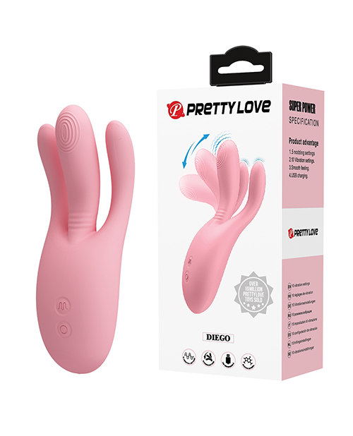 Pretty Love Diego Nodding Vibrator - Pink - Image 5
