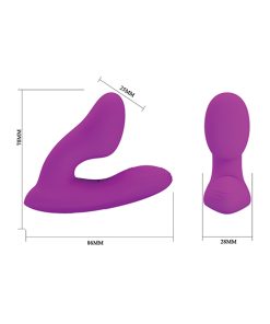 Alternative view of Pretty Love Melvin Dual Stimulator - Fuchsia