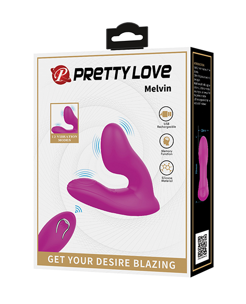 Pretty Love Melvin Dual Stimulator - Fuchsia - Image 4