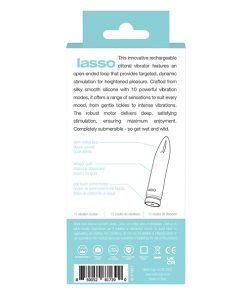 Alternative view of VeDO Lasso Rechargeable Bullet Vibe - Turquoise