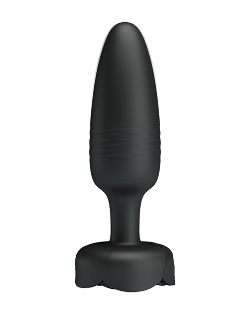 Pretty Love Tarion Thrusting Butt Plug w/Multi Color Bottom Light - Black - Image 4
