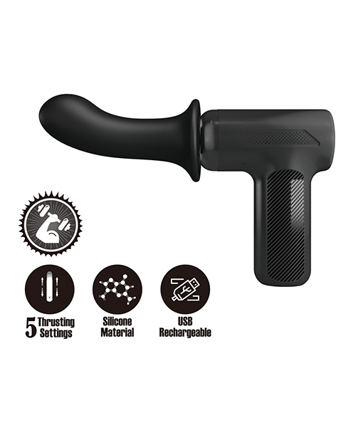 Pretty Love DJ Doctor Thrusting Gun Massager - Black - Image 7