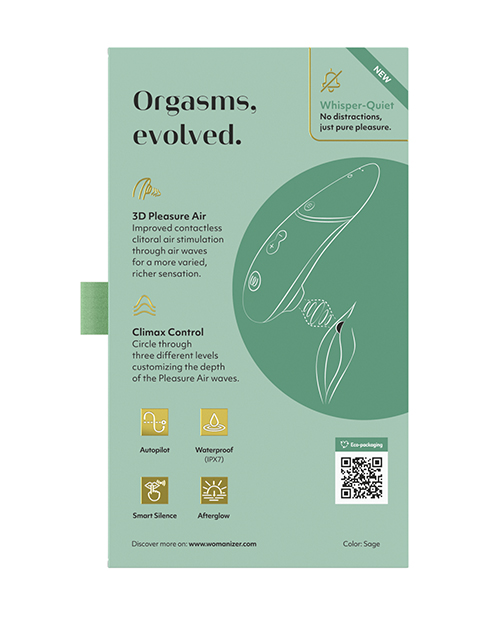 Womanizer Next 3D Climax Control Pleasure Air - Sage - Image 5