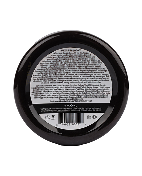 Earthly Body Hemp Seed Skin Butter - 8 oz Jar Naked in the Woods - Image 2