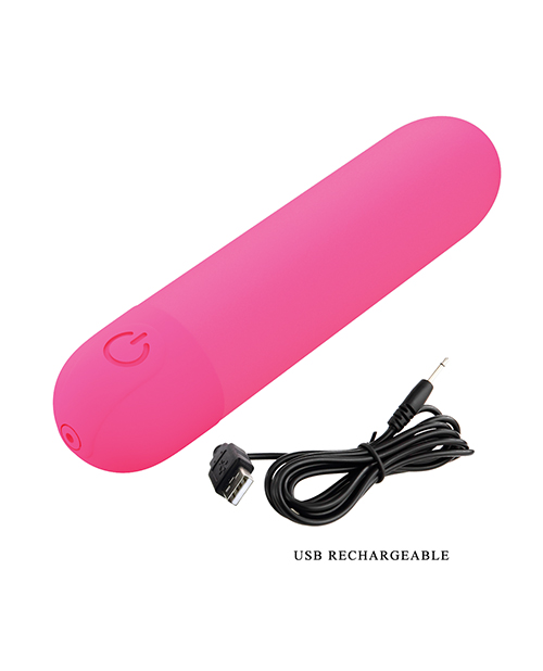 Pretty Love Stefan Mini Massager Bullet - Hot Pink - Image 2