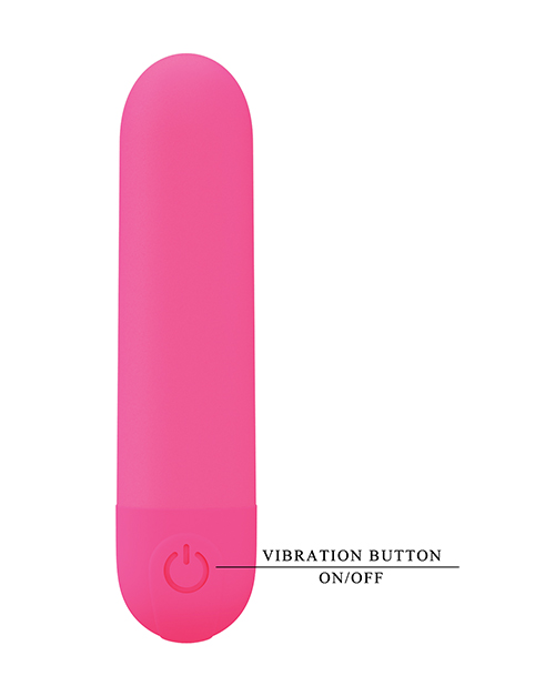 Pretty Love Stefan Mini Massager Bullet - Hot Pink - Image 4