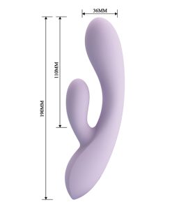 Alternative view of Pretty Love Rosalyn Rabbit Vibrator - Lilac