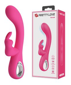 Alternative view of Pretty Love Novak Handle Rabbit w/Bunny - Pink