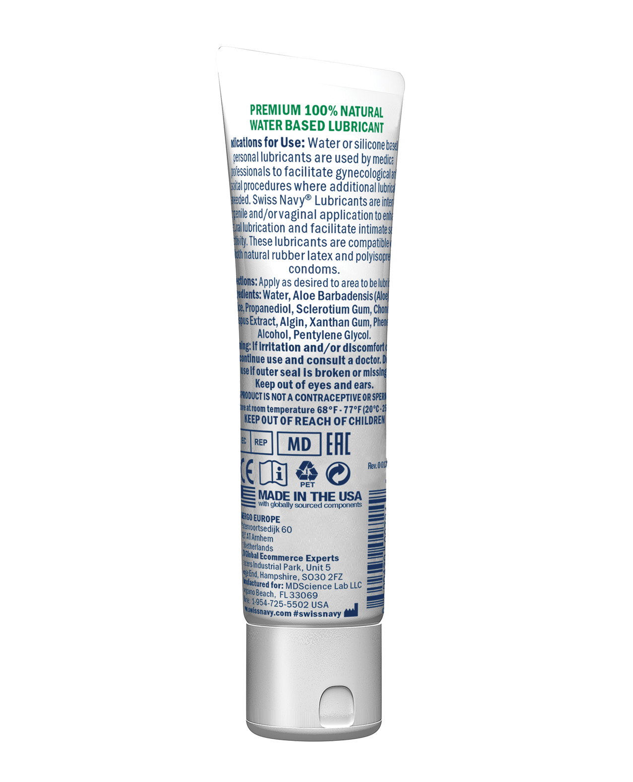 Swiss Navy Naked All Natural Lubricant - 10 ml - Image 2