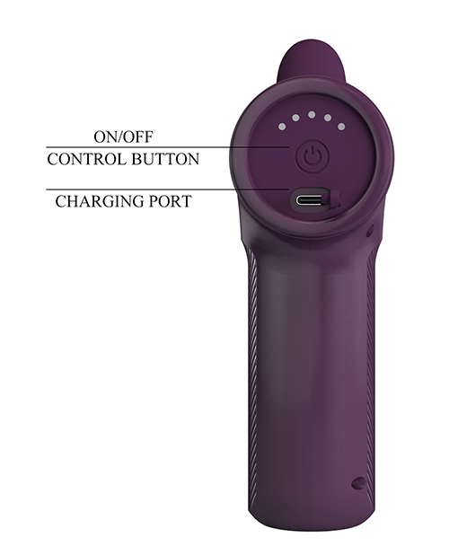 Pretty Love DJ Scholar Dual Thrusting Gun Massager - Purple - Image 2