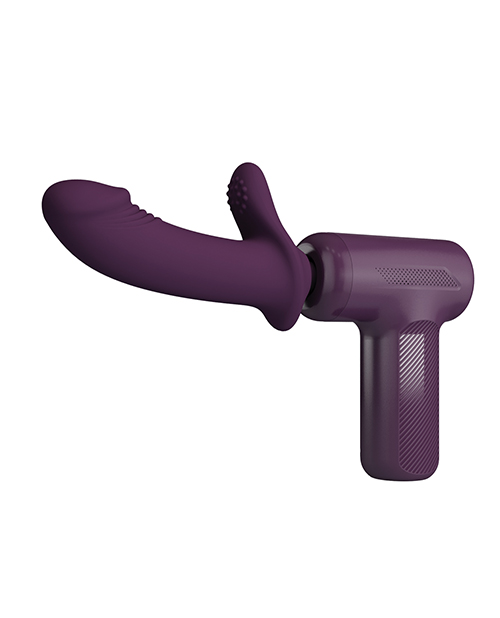 Pretty Love DJ Scholar Dual Thrusting Gun Massager - Purple - Image 4