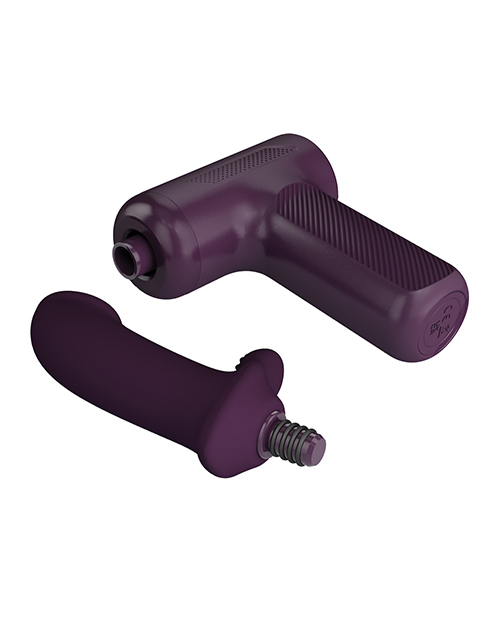 Pretty Love DJ Scholar Dual Thrusting Gun Massager - Purple - Image 6