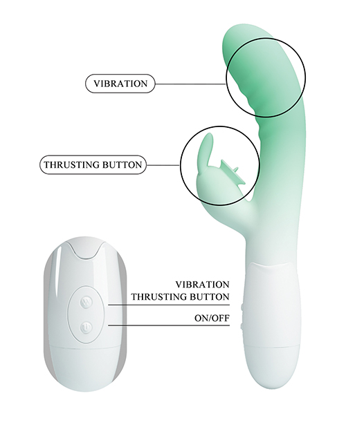 Pretty Love Cerberus Licking Rabbit - Aqua Ombre - Image 2