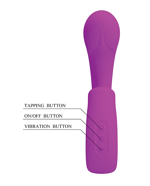 Pretty Love Sibel Tapping Rabbit G Vibrator - Fuchsia - Image 2