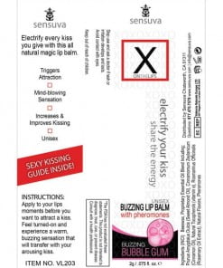 Alternative view of X On The Lips Buzzing Lip Balm W-pheromones - Bubblegum