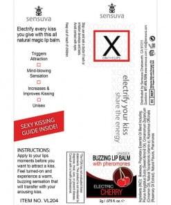 Alternative view of X On The Lips Buzzing Lip Balm W-pheromones - Cherry